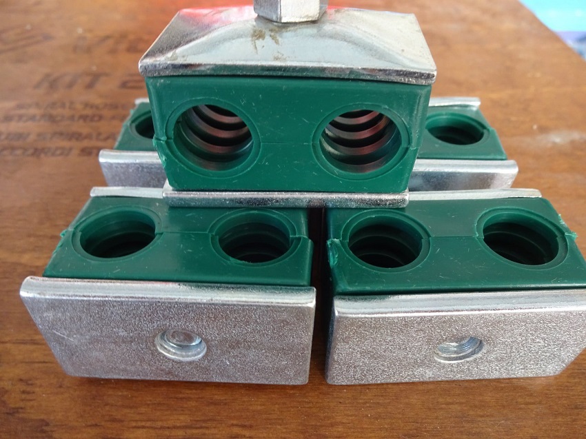 Kẹp ống thủy lực loại nặng một tầng - Kẹp đôi
